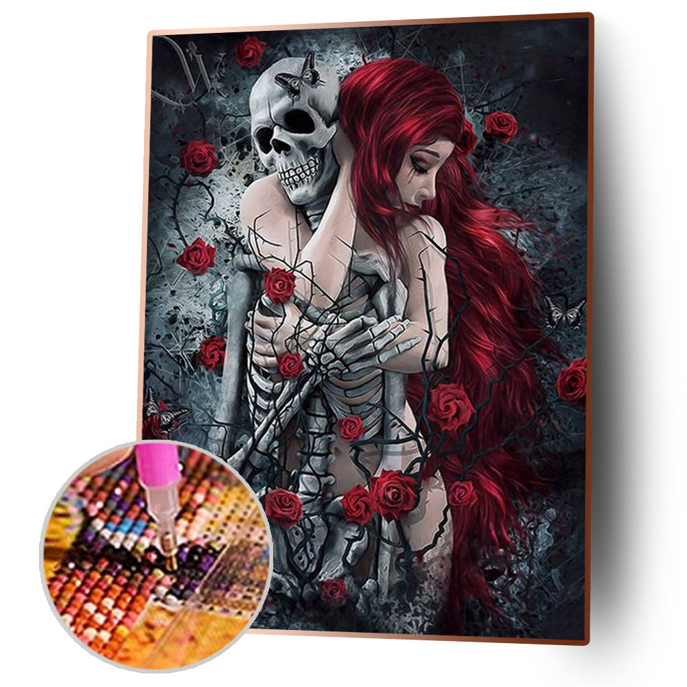 Animated Halloween - Full Round Drill Diamond Painting 30*40CM