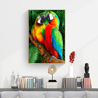 Parrots - Full Round Drill Diamond Painting 30*40CM