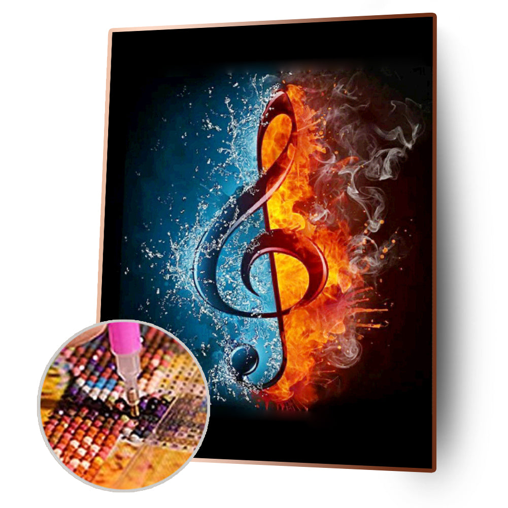 Music Battle - Full Square Drill Diamond Painting 40*50CM