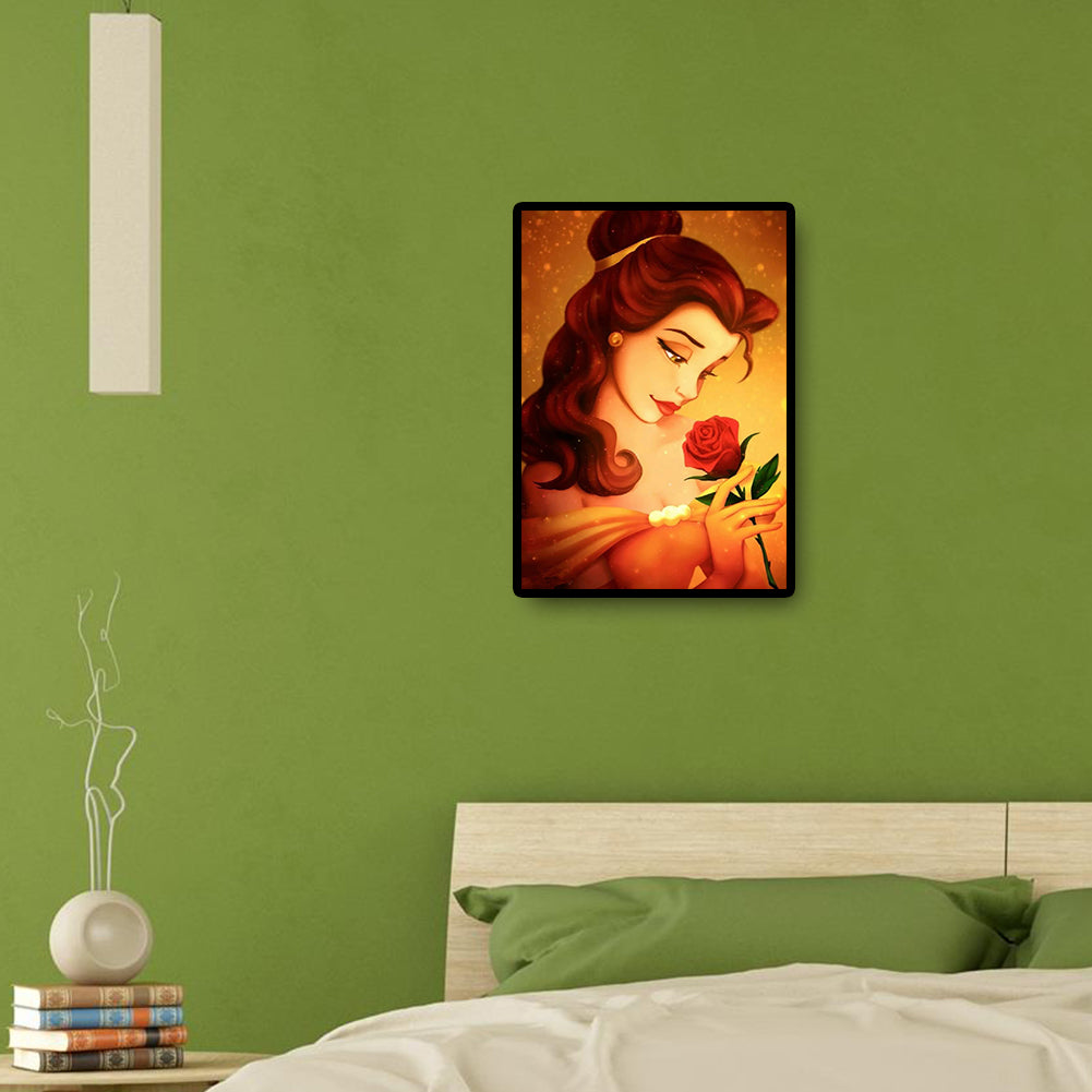 Rose Princess - Full Square Drill Diamond Painting 40*50CM