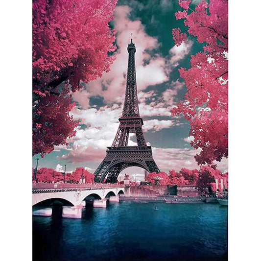 Eiffel Tower - Full Square Drill Diamond Painting 40*50CM