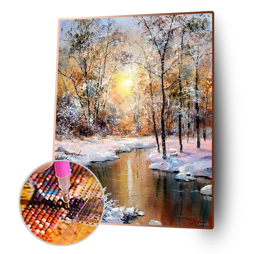 Winter Sun - Full Square Drill Diamond Painting 40*50CM