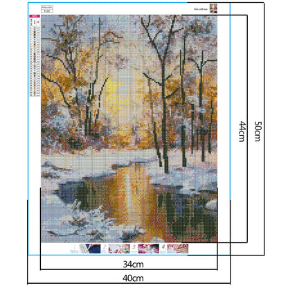 Winter Sun - Full Square Drill Diamond Painting 40*50CM