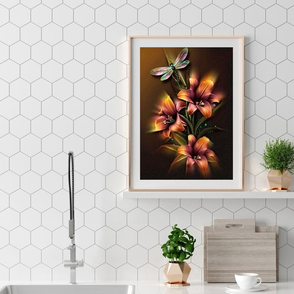 Flower - Full Square Drill Diamond Painting 40*50CM