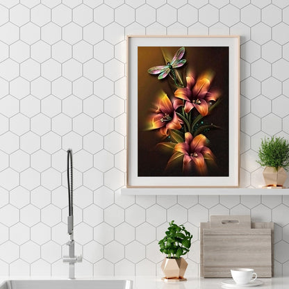 Flower - Full Square Drill Diamond Painting 40*50CM