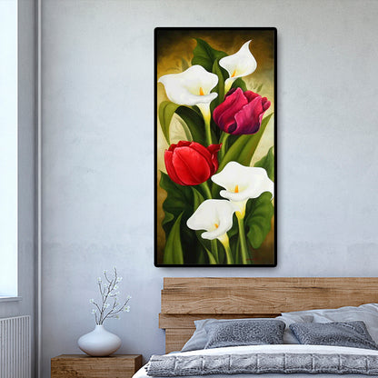 Flower - Full Round Drill Diamond Painting 45*85CM