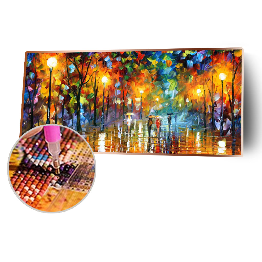 Street View - Full Round Drill Diamond Painting 80*40CM