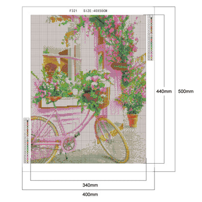 Bicycle - Full Square Drill Diamond Painting 40*50CM