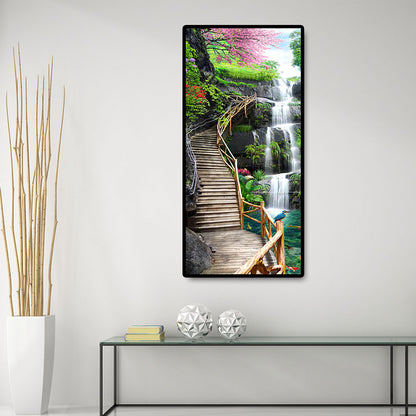 Waterfall Trestle - Full Round Drill Diamond Painting 40*80CM