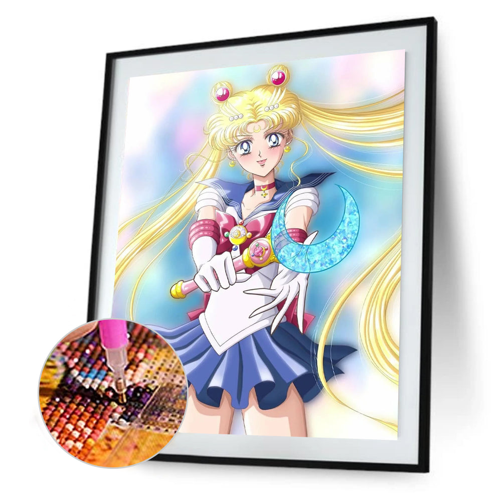 Sailor Moon - Full Round Drill Diamond Painting 30*40CM