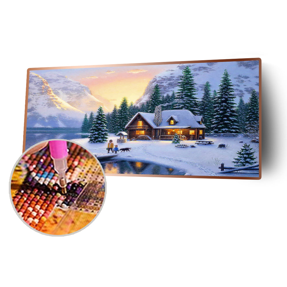 Snowfield - Full Round Drill Diamond Painting 80*40CM