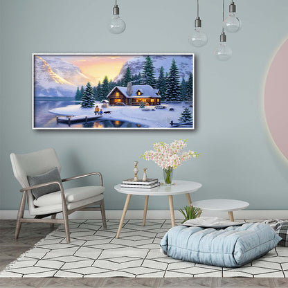 Snowfield - Full Round Drill Diamond Painting 80*40CM