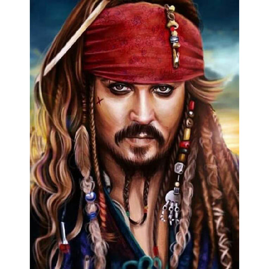 Captain Pirate - Full Square Drill Diamond Painting 40*50CM