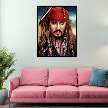 Captain Pirate - Full Square Drill Diamond Painting 40*50CM