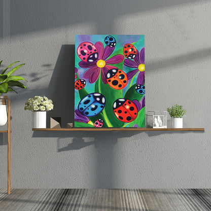 Vibrant Flower - Full Round Drill Diamond Painting 30*40CM