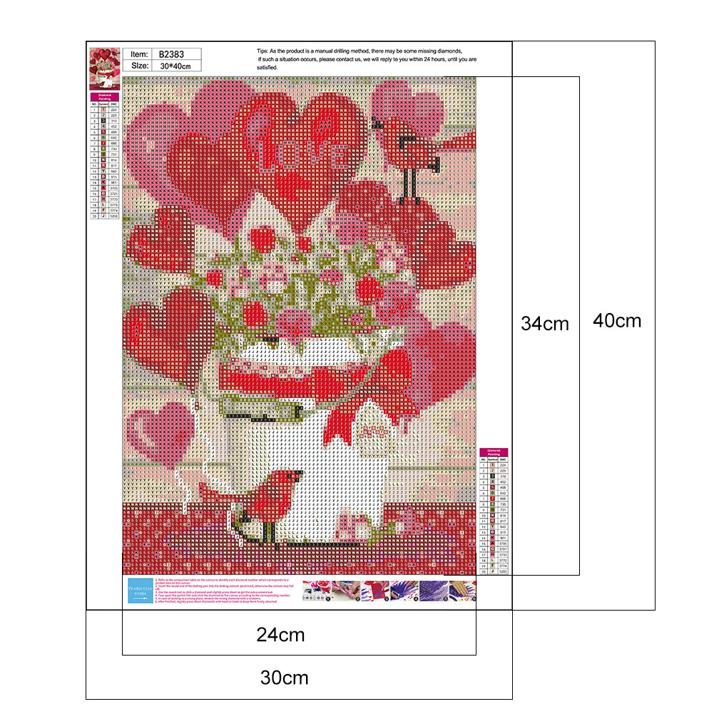 Love - Full Round Drill Diamond Painting 30*40CM