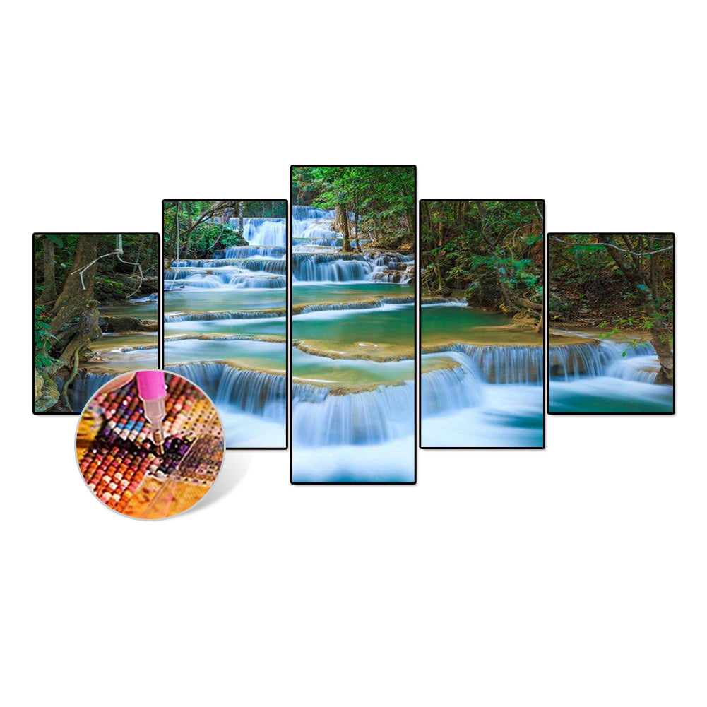 Lanscape - Full Round Drill Diamond Painting 103*45CM