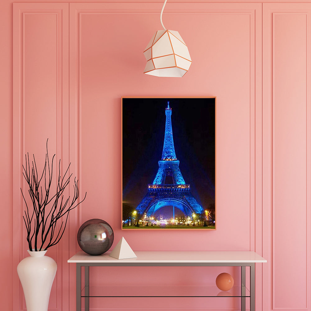 Eiffel Tower - Full Round Drill Diamond Painting 30*40CM