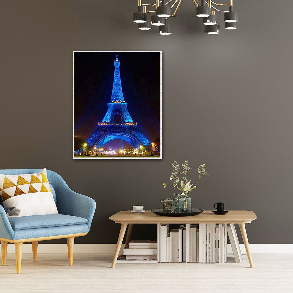 Eiffel Tower - Full Round Drill Diamond Painting 30*40CM