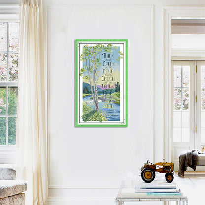 Tree - 14CT Stamped Cross Stitch 50*31CM