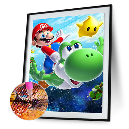 Characters Mario - Full Round Drill Diamond Painting 30*40CM