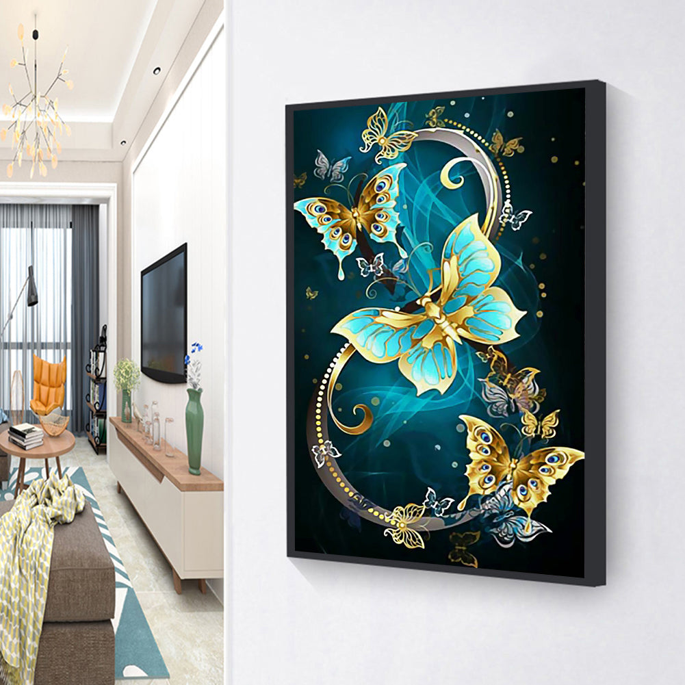 Butterfly - Full Round Drill Diamond Painting 30*40CM