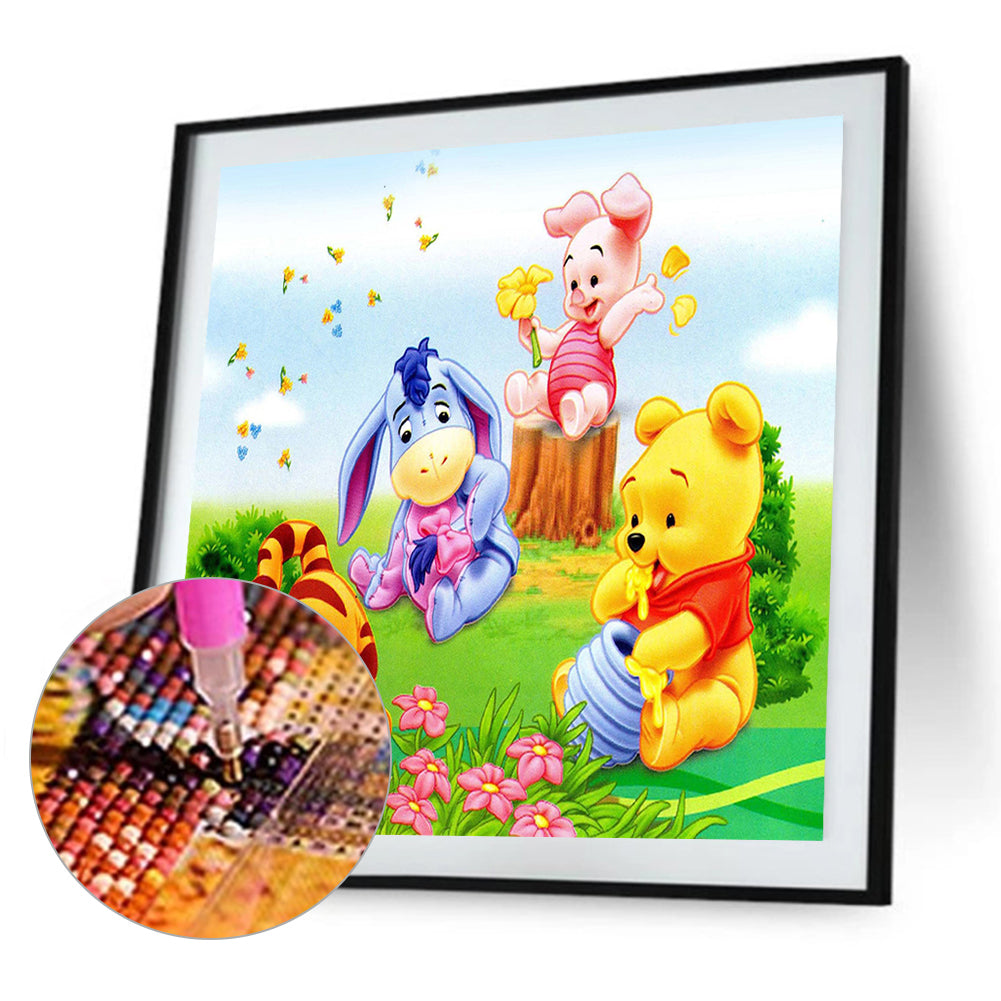 Bear - Full Round Drill Diamond Painting 30*30CM