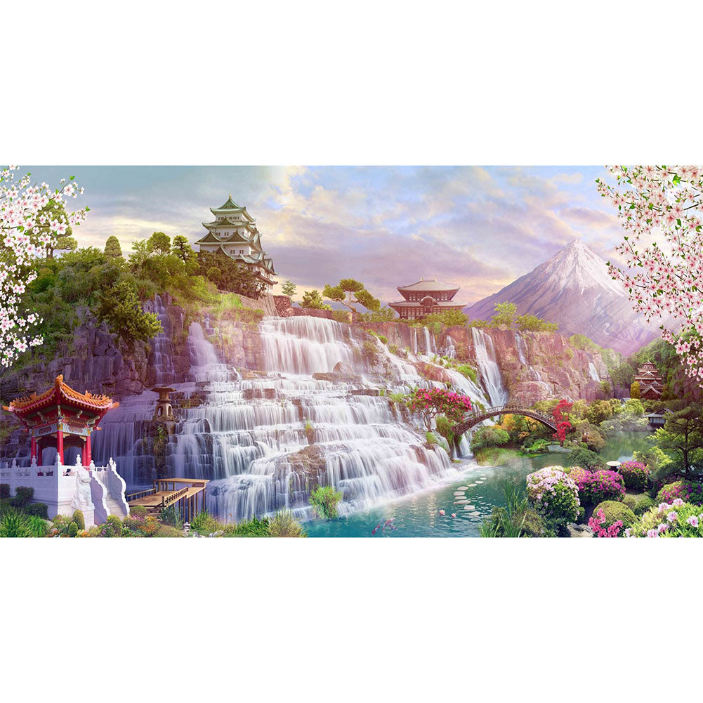 Waterfall - Full Round Drill Diamond Painting 45*85CM