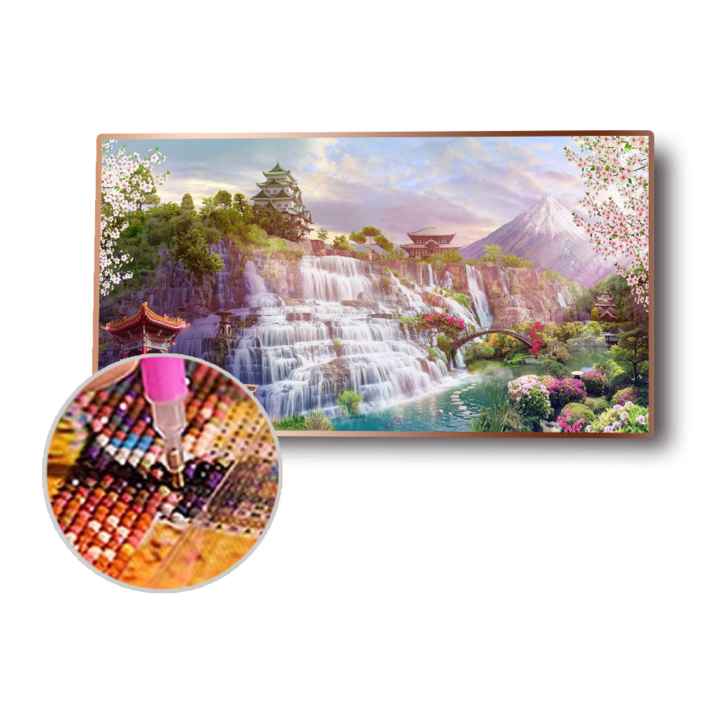 Waterfall - Full Round Drill Diamond Painting 45*85CM