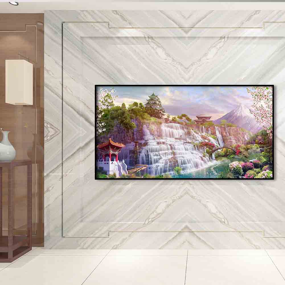 Waterfall - Full Round Drill Diamond Painting 45*85CM