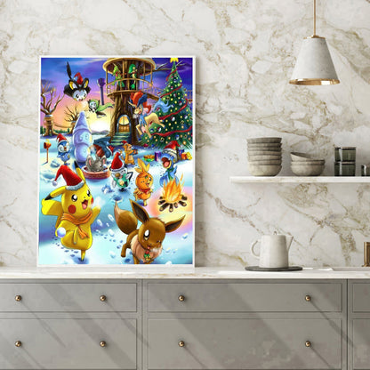 Figure Pikachu - Full Round Drill Diamond Painting 40*50CM