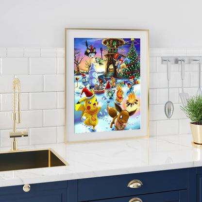 Figure Pikachu - Full Round Drill Diamond Painting 40*50CM