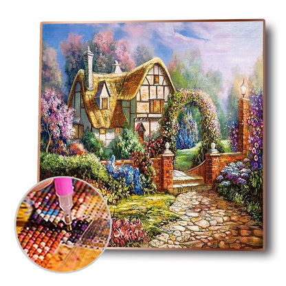 House - Full Round Drill Diamond Painting 30*30CM