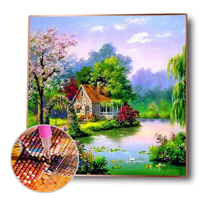 River House - Full Round Drill Diamond Painting 30*30CM