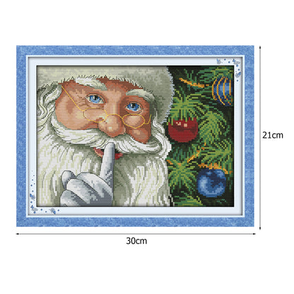 Cheerful Christmas - 14CT Stamped Cross Stitch 30*21CM