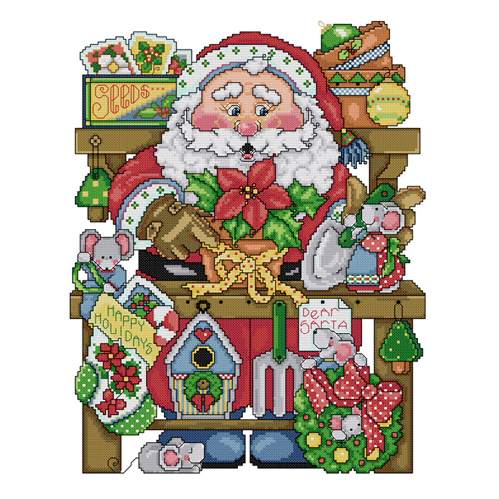 Merry Christmas - 14CT Stamped Cross Stitch 44*36CM