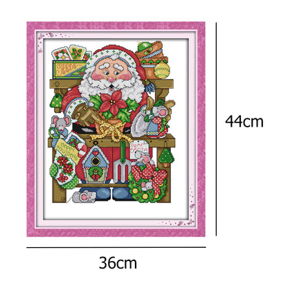 Merry Christmas - 14CT Stamped Cross Stitch 44*36CM