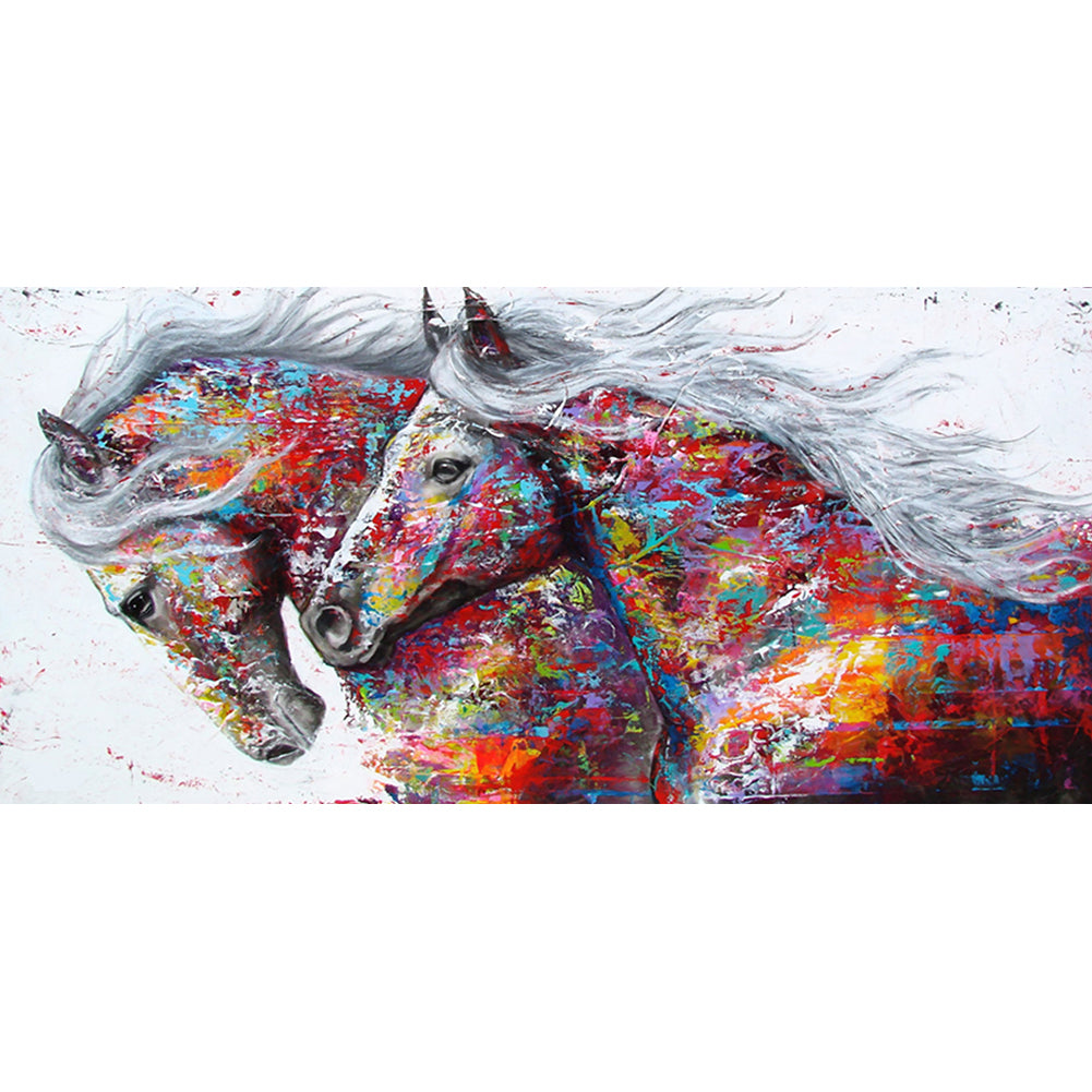 Horse - Full Round Drill Diamond Painting 80*40CM