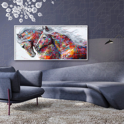 Horse - Full Round Drill Diamond Painting 80*40CM