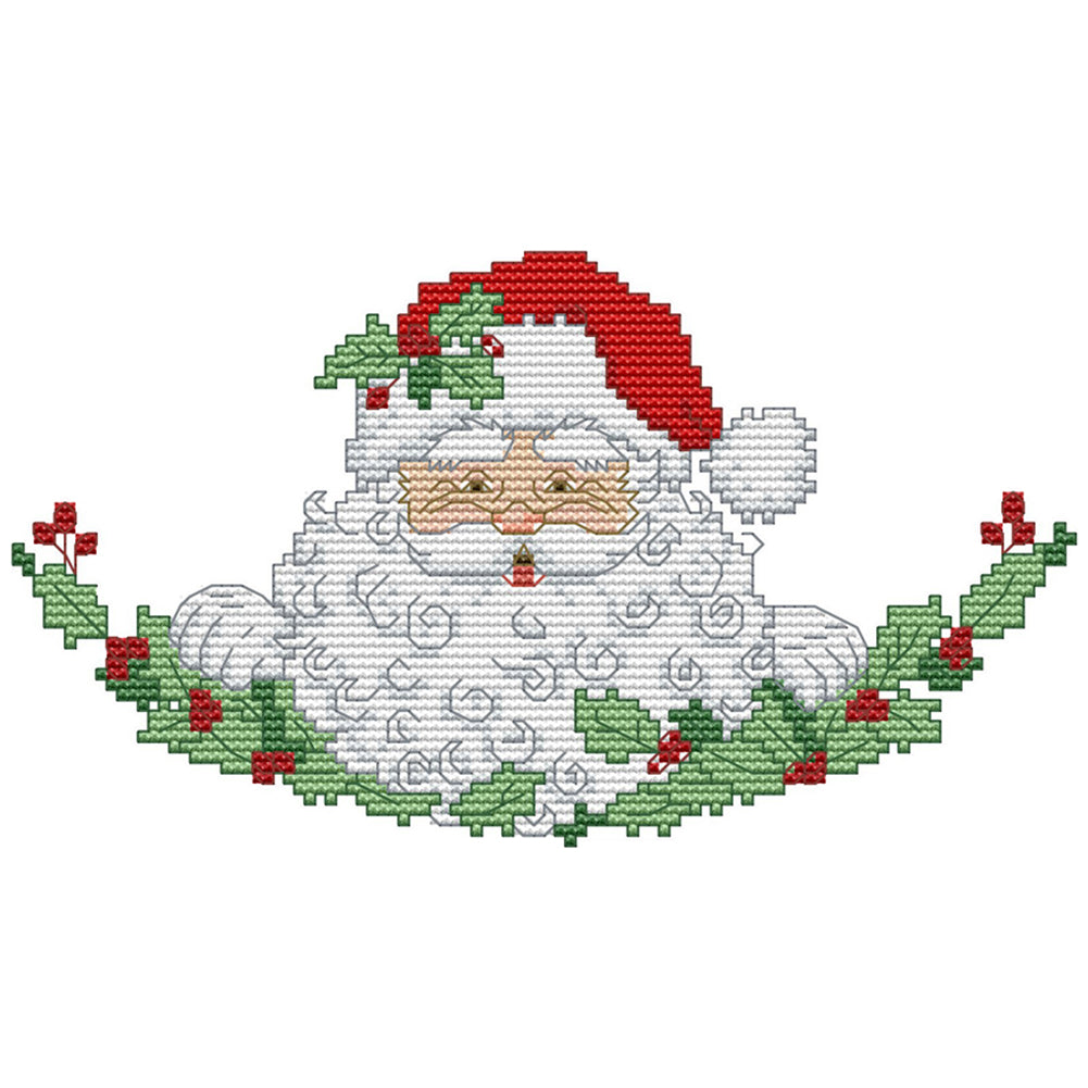 Christmas Man - 14CT Stamped Cross Stitch 26*16CM