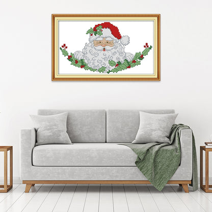 Christmas Man - 14CT Stamped Cross Stitch 26*16CM