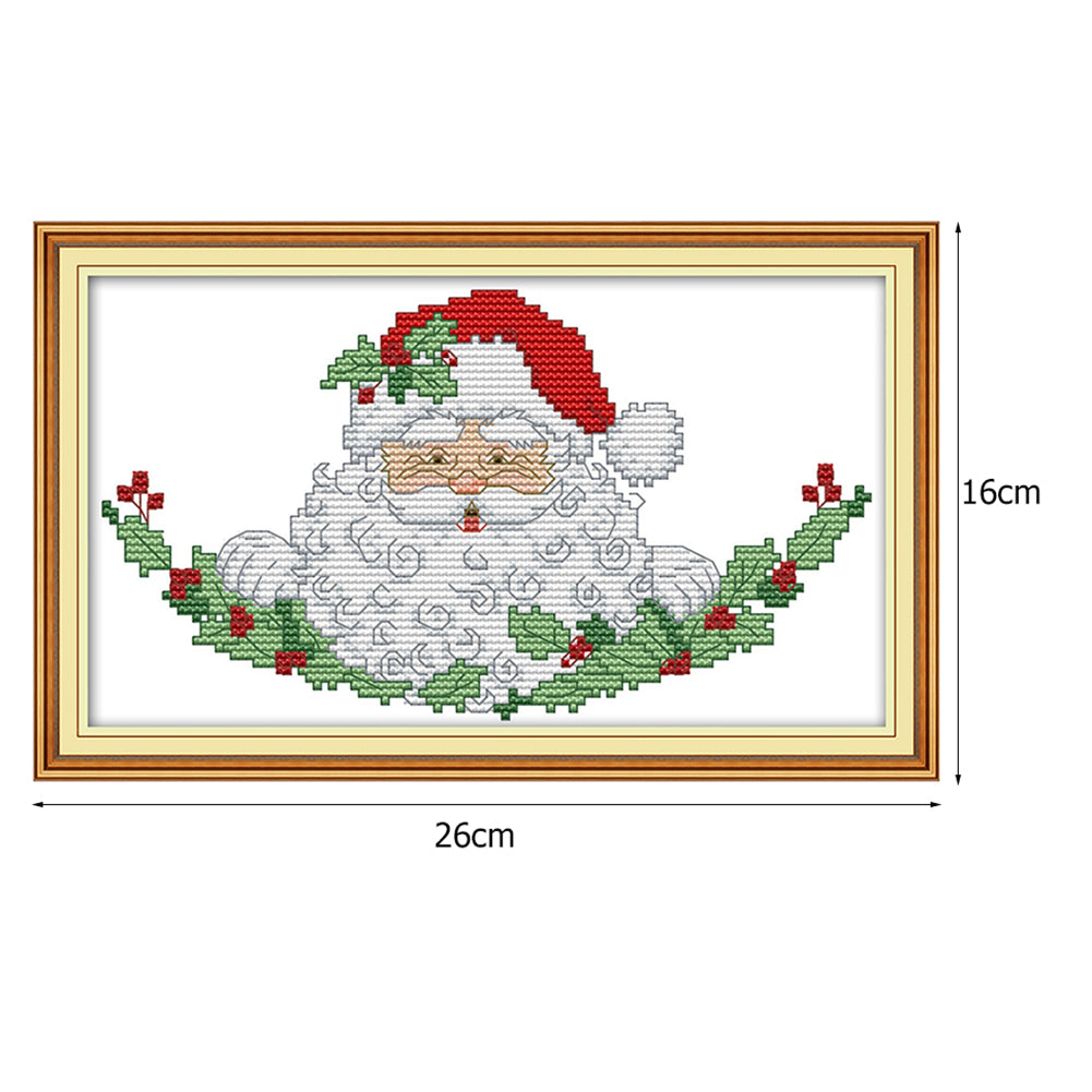 Christmas Man - 14CT Stamped Cross Stitch 26*16CM