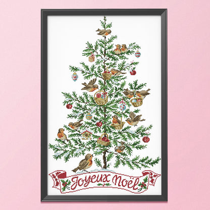 Christmas Tree - 14CT Stamped Cross Stitch 46*64CM