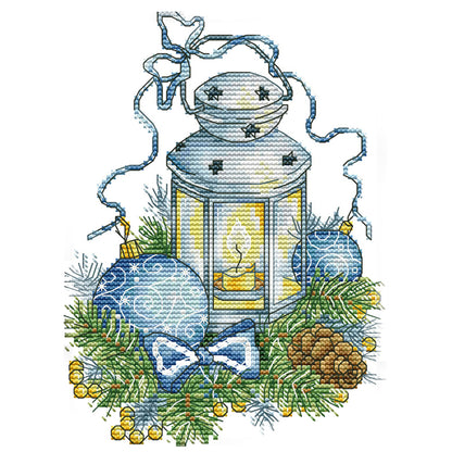 Christmas Lantern - 14CT Stamped Cross Stitch 17*26CM