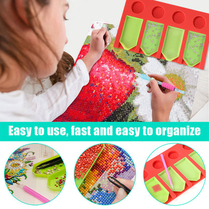 Diamond Painting Tool Kit with Organizer Tray Storage Box Nail Beads Holder