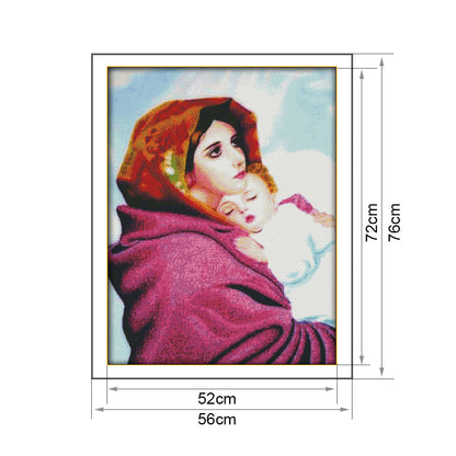 Virgin Child - 14CT Stamped Cross Stitch 76*56CM