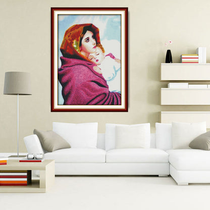 Virgin Child - 14CT Stamped Cross Stitch 76*56CM