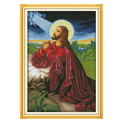 Jesus - 14CT Stamped Cross Stitch 59*42CM