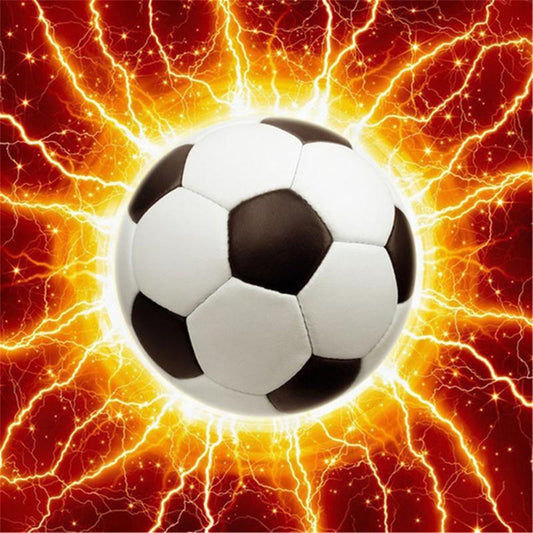Shining Football - Full Round Drill Diamond Painting 30*30CM
