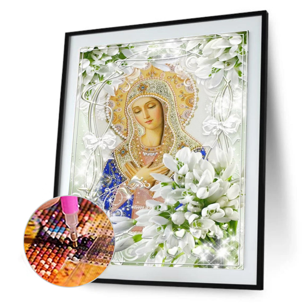 Jesus Woman - Full Round Drill Diamond Painting 40*50CM